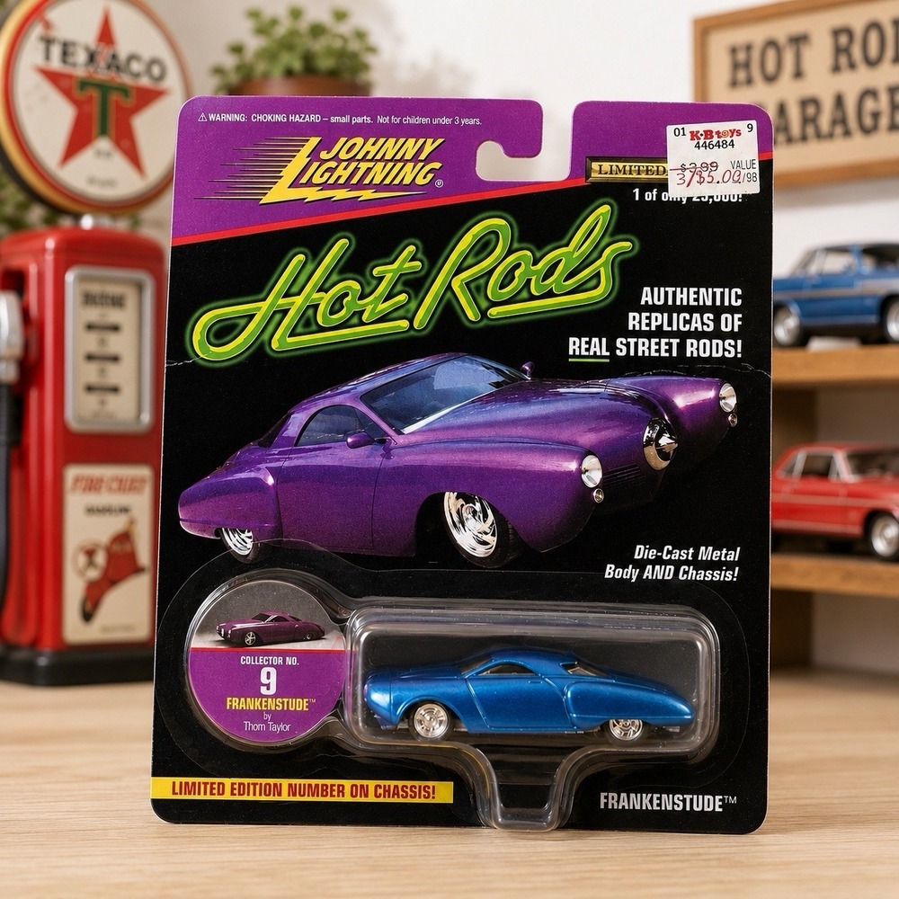 1997 Johnny Lightning Hot Rods 9 Frankenstude Electric Blue 1:43 441-02